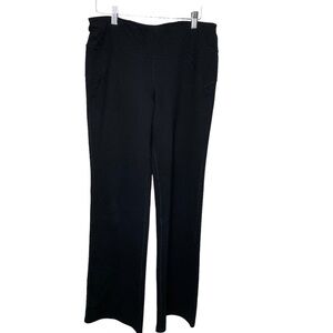 Sweaty Betty Womens Black Leggings size large loose leg fit